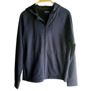 Rhone Blue Long Sleeves Zip-Up Hoodie SZ S